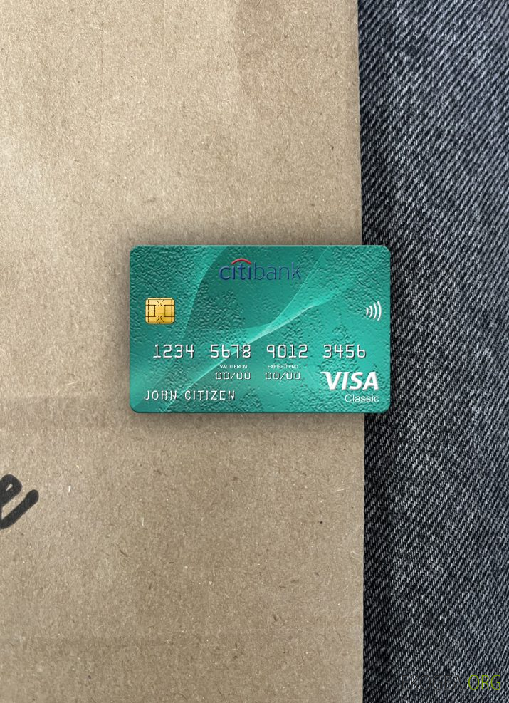 Kenya Citibank visa carte classique photolook recto